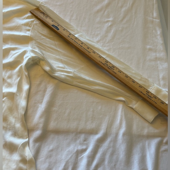 Banana Republic Ivory Button Down Tunic Shirt XL Lightweight Casual Blouse - Picture 7 of 9